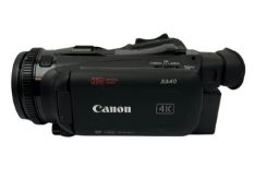 Pre-owned Canon XA40 Professional UHD 4K Camcorder with Battery (Untested - Sold as is).