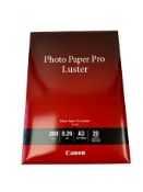 Ten as new packs of Canon LU-101 Pro Luster A3 260gsm Semi-Gloss Photo Paper (20 Sheets per pack) (E