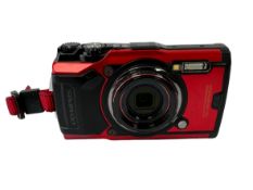 Pre-owned Olympus Tough TG-6 12MP IPX8 Compact Digital Camera with battery, Samsung Evo Plus 128GB M