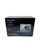 Pre-owned Panasonic Lumix TZ6 10.1MP Compact Digital Camera with battery, charging dock & other acce