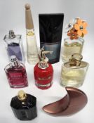 Thirty perfumes/testers and related to include Jean Paul Gaultier, Issy Miyake, Ralph Lauren, Estee