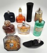 Thirty perfumes/testers and related to include Marc Jacobs, Gucci, Prada, Elie Saab, Estee Lauder an
