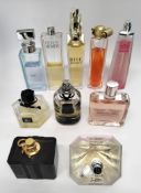 Fifty perfumes/testers and related to include Gucci, Givenchy, YSL, Boss, Marc Jacobs and more (plea