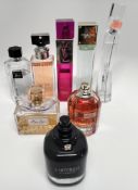 Thirty perfumes/testers and related to include YSL, Gucci, Givenchy, Dior, Kenzo, Armani and more (p