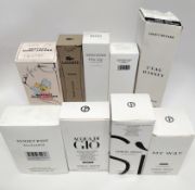Forty six perfumes/testers and related to include Boss, Issy Miyake, Marc Jacobs, Gucci, boxed (plea