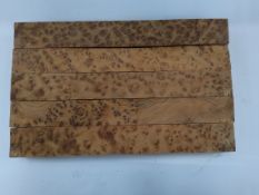 Thirty six as new burl wood blanks approx 350mm x 44mm x 44mm wooden blocks bars beams.