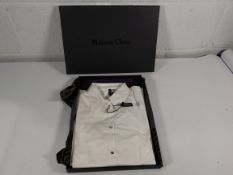 As new Maison Close Le Vestiaire white cotton shirt, ref 561924 UK size 8-10.