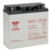Four as new Yuasa NP18-12B sealed lead acid batteries 12v 17.2Ah (stock image).