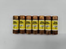 Seven Bussmann Low-Peak Ultimate Protection Dual-Element Time-Delay, Class J Fuse, 600Vac, 300Vdc (L