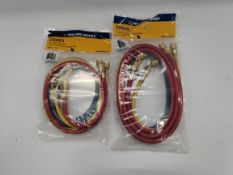 Two as new Yellow Jacket Charging Hose, x1 29986, 1x 29983.