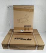 As new Motea front and rear paddock stands - movable dolly constands, box opened (A050369 BK/303853)