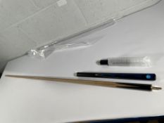 An as new Pegasus 3/4 jointed ash snooker cue.