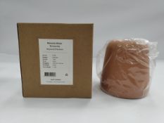 As new New Works Material Terracotta Shade (20180), with Material Pendant Fitting White (201010).