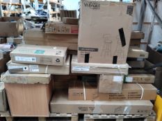 A quantity of flat pack furniture/homeware and related items (two pallets).