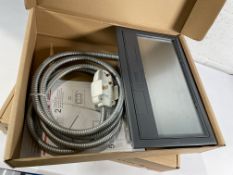 Two boxed as new Electrak CR100 floor boxes + 2 gang switched socket + DP1332.