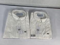 Two Lacoste regular fit shirts (Both size 39).