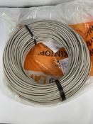 Three LAPP 1591501/100 cord 100m halogen-free flame resistant, grey.