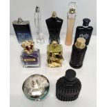 Forty perfumes/testers and related to include Michael Kors, Gucci, Boss, Versace and more (please no