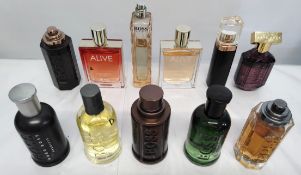 Thirty Boss perfumes/testers and related (please note: bottles may have been used/packaging may have