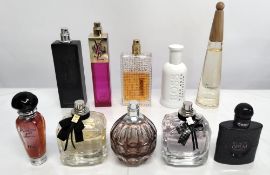 Forty perfumes/testers and related to include YSL, CK, Issey Miyake, Boss, Vera Wang and more! (plea
