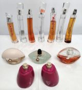 Thirty Kenzo perfumes/testers and related (please note: some bottles may have been used/packaging ma