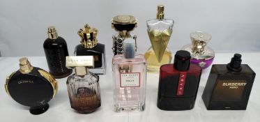 Forty perfumes/testers and related to include Ted Baker, Paco Rabanne, Jean Paul Gaultier, Boss, Ver