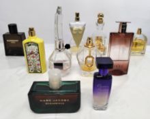 Forty perfumes/testers and related to include Gucci, Burberry, Jimmy Choo, Paco Rabanne and more! (p