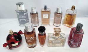 Forty perfumes/testers and related to include Paco Rabanne, Givenchy, Dior, Ted Baker, Marc Jacobs a
