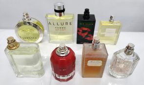 Forty perfumes/testers and related to include Chanel, Versace, Boss, Ted Baker, Dior and more! (plea