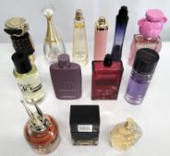 Forty perfumes/testers and related to include Moschino, Armani, Gucci, Paco Rabanne and more (please