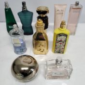 Forty perfumes/testers and related to include Paco Rabanne, Jimmy Choo, Gucci, Dior and more (please