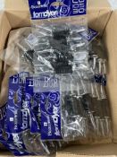 Ten packs of twelve Tom Dyer TD105-30 Professional Chrome Tapor Pourers.