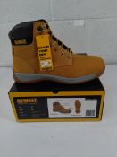 Four pairs of new Dewalt Builder Honey steel toe workwear boots 4 x UK 11.