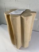 A Gervasoni Brick side table, 45 H x 30cm D approximately (missing a foot/pad).
