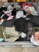 Assorted pre-owned clothing and related.