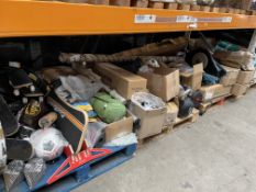 Assorted sports, fitness and leisure related items.