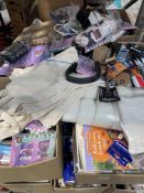 Assorted items to include toiletries, stationery and supplements.