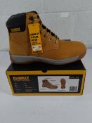 Four pairs of new Dewalt Builder Honey steel toe workwear boots 4 x UK 11.