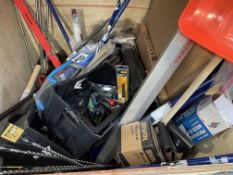 Assorted tools, hardware and related.