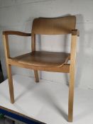 An Hay Pastis Dining Armchair in oak (minor scratch on side).