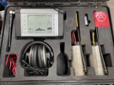 A pre-owned Gutermann Aquascan 610 leak detector kit water pipe detection system.