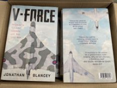 Seventeen V-Force: Britain’s Nuclear Bombers and the Cold War (Jonathan Glancey), hardcover.
