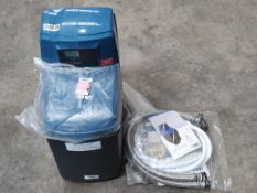 A BWT 14L Hi-Flo water softener (REF: WS355HF, Box damaged but looks to be unused).