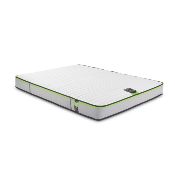 A boxed as new Jay-Be Benchmark S1 Comfort Eco Friendly Mattress, smalll double (stock image).