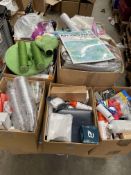Assorted items to include toiletries/cosmetics, homewares and stationery.