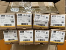 Six Parker Peplyn Plus ZCPP4-005C-SE Polypropylene Liquid Prefilters and two Tetpor Air ZCMT2-020J-A