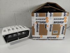 A Orga helideck LED floodlight HFL200EX-D-AC, input voltage: 110–254 VAC, 50/60 Hz, power consumptio