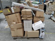 A pallet of assorted homeware and related goods.