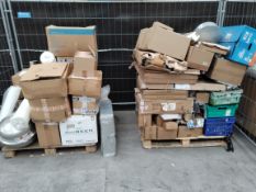 Two pallets of assorted commercial, industrial and related goods.