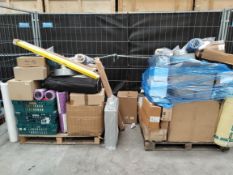 Two pallets of assorted commercial, industrial and related goods.